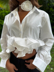 Camicetta bianca cropped