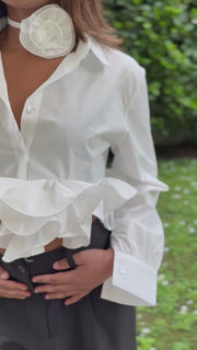 Camicetta bianca cropped